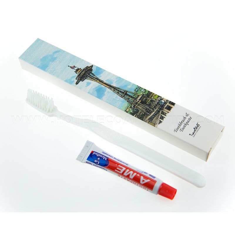 TravelWell Hotel Disposable Toothbrush and Toothpaste