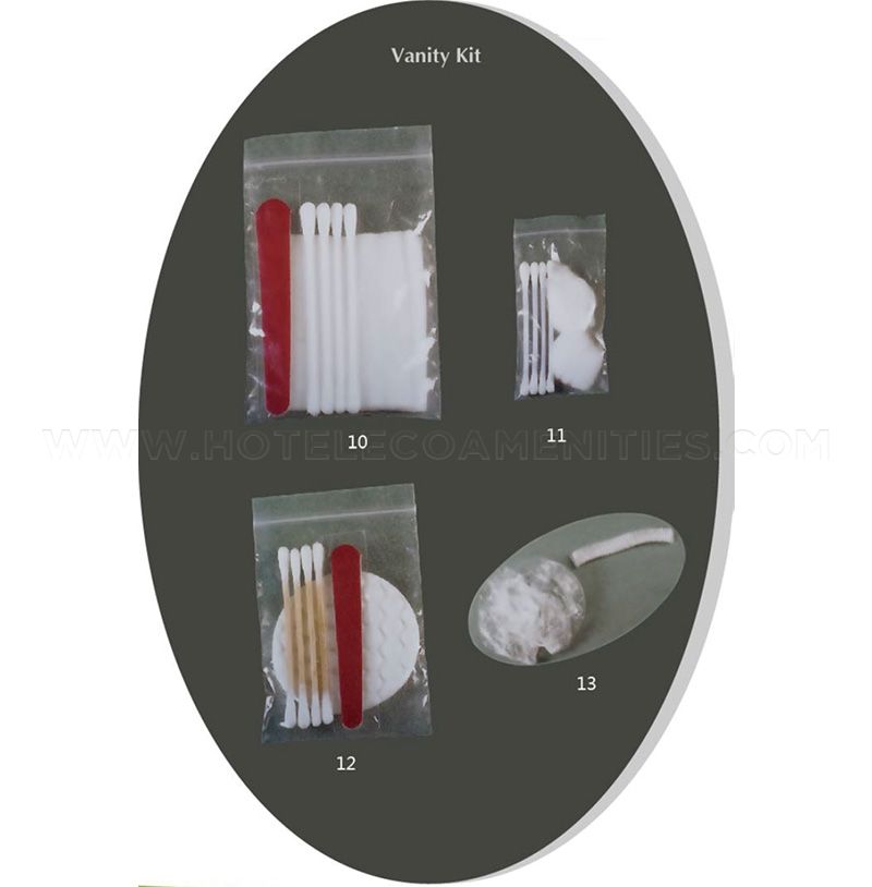 Buy ECO Amenities Hotel Vanity Set, Travel Cotton Pads, Cotton Swabs, and  Nail File Packed in Individually Wrapped Paper Box, 100 Sets per Case  Online at Lowest Price Ever in India