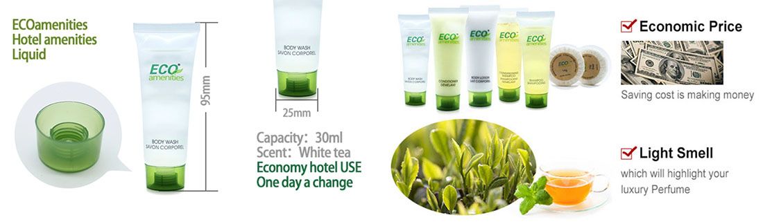 ECO AMENITIES Hotel Body Wash, 30ml/1oz