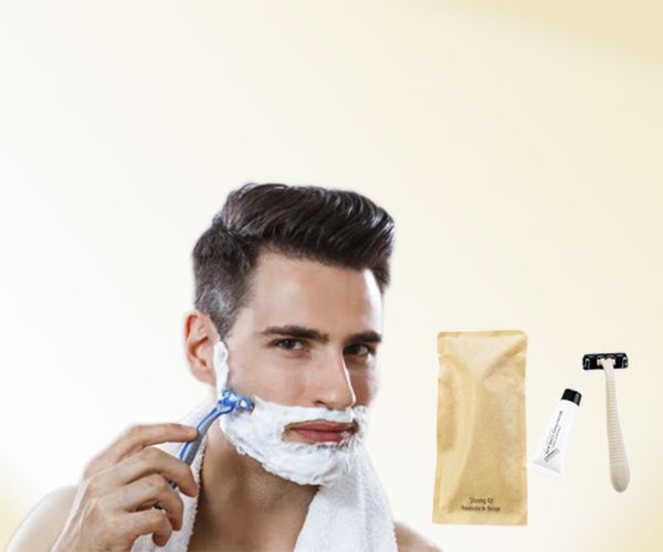 BIOCORN Hotel Disposable Shaving Razor with Cream