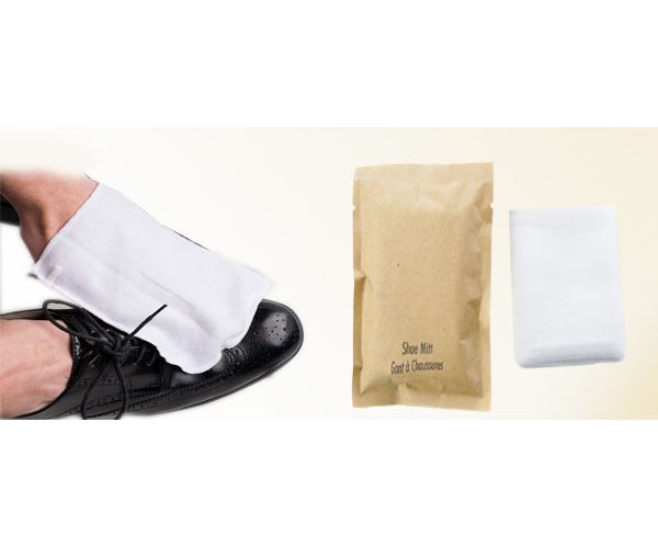 BIOCORN Pure Cotton Hotel Shoe Mitt