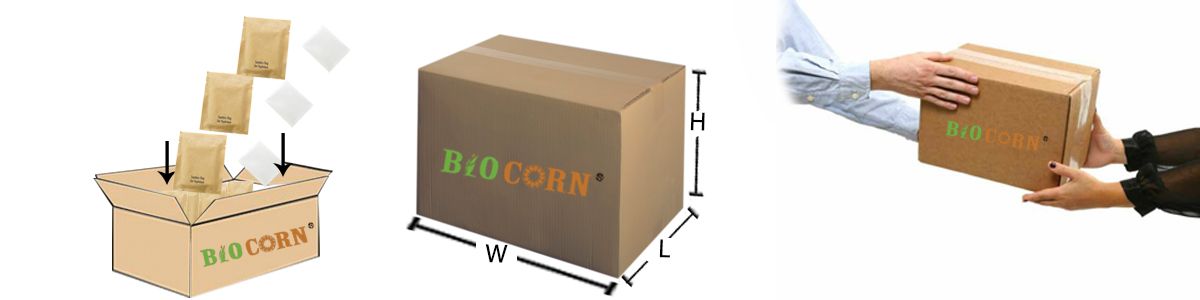 BIOCORN Individually Wrapped Hotel Sanitary Bag