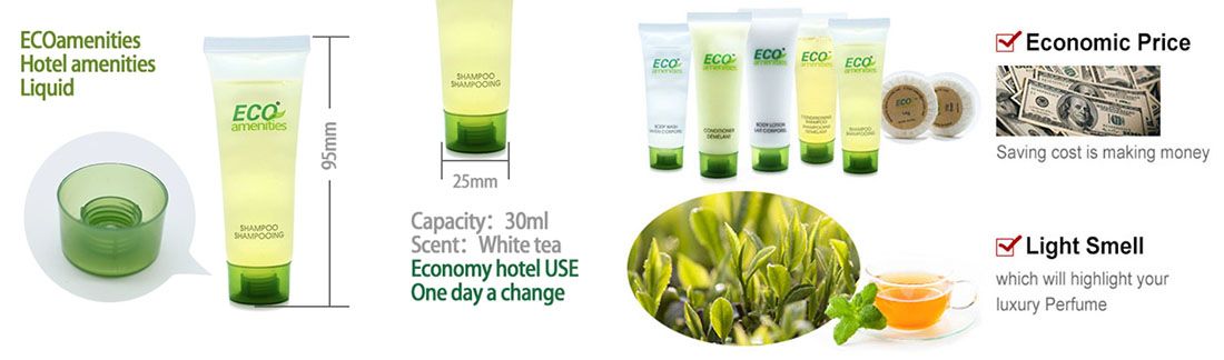 ECO AMENITIES Hotel Shampoo, 30ml/1.1oz