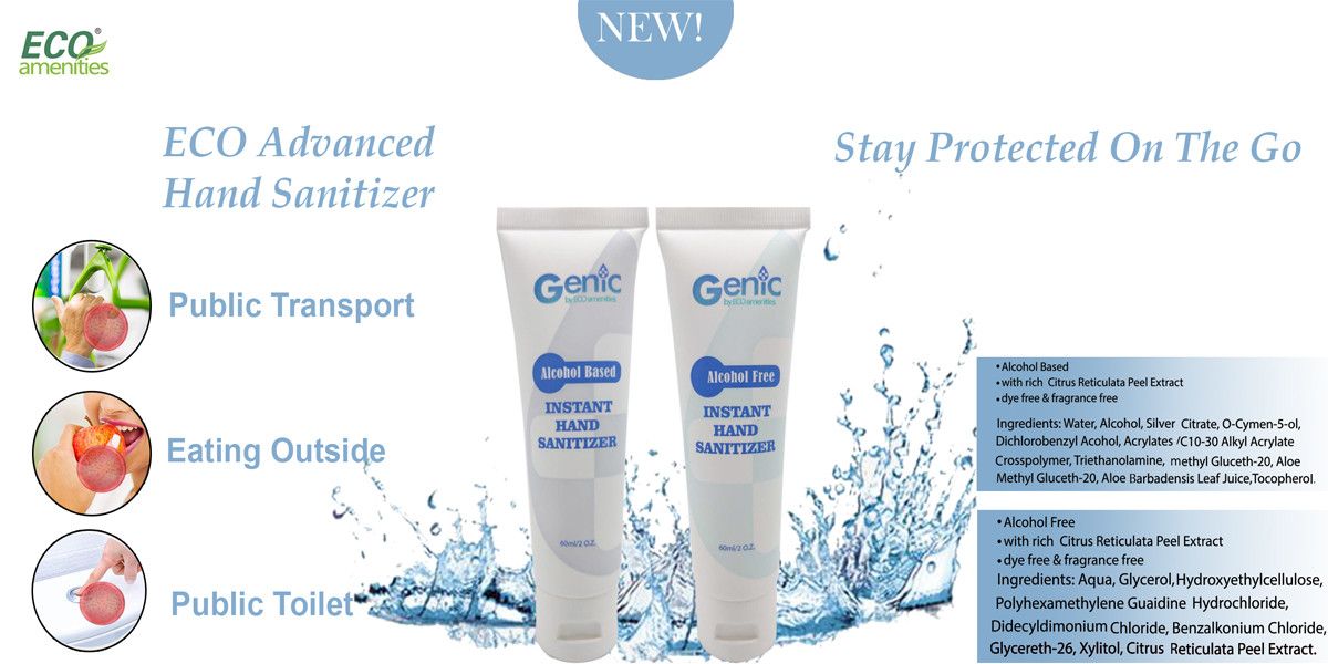 Genic by ECO AMENITIES 75% Alochol Based Hand Sanitizer 50ml